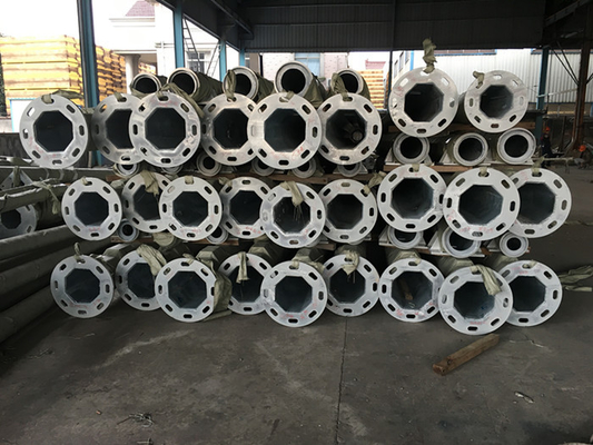 Professional Manufacturer 4-12 Meters Hot Dip Galvanised Street Light Pole Single Or Double Arm Available
